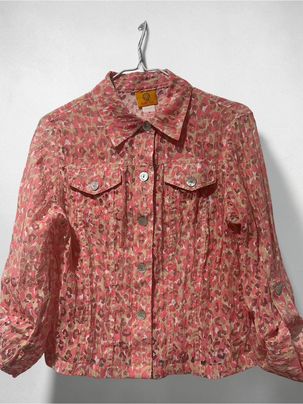Women’s Pink Printed Lightweight burnJacket